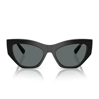 Vogue Sunglasses Vo5607 S W44/81 Black/dark Gray Women's Polarized In Multi
