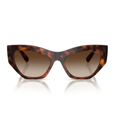 Vogue Sunglasses Vo5607 S W65613 Dark Brown/dark Brown Gradient Women's