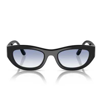 Vogue Sunglasses Vo5616 S W44/19 Black/transparent Blue Gradient Women's In Multi