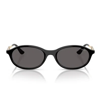 Vogue Sunglasses Vo5625 S W44/87 Black/smoke Gray Women In Green