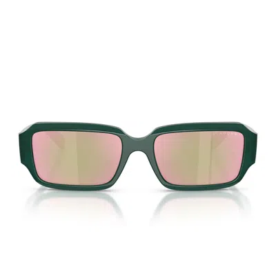 Vogue Sunglasses Vo5693 Su 32824 Z Opal Green/mirrored Gray Women In Multi