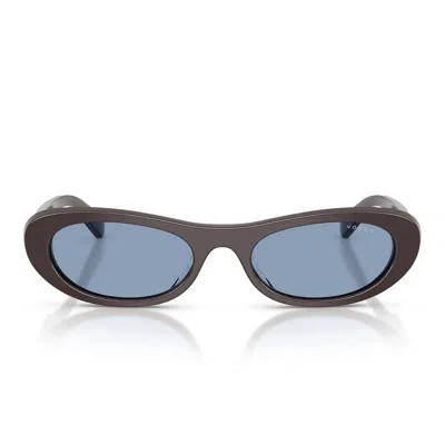 Vogue Sunglasses Vo5695 Su 326972 Mocha/light Blue Women In Brown