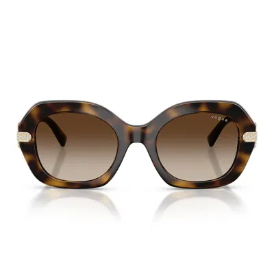 Vogue Sunglasses Vo5706 Sb W65613 Dark Brown/brown Gradient Woman