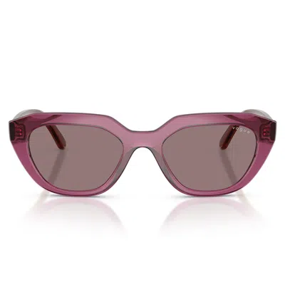 Vogue Sunglasses Vo5711 S 32277 N Transparent Purple/dark Violet Women