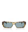 Vogue Tortoiseshell Rectangular Sunglasses In Brown