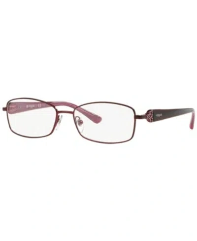 Vogue Vo3845b Women's Pillow Eyeglasses In Matte Bord