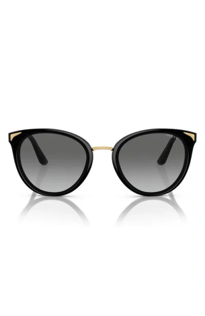 Vogue Vo5230s 54mm Gradient Butterfly Sunglasses In Black/grey Gradient