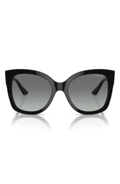 Vogue Vo5338s 54mm Square Sunglasses In Black/grey Gradient