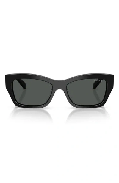 Vogue Vo5658su 53mm Butterfly Sunglasses In Black