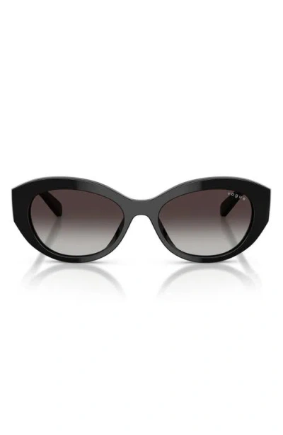 Vogue Vo5659su 52mm Irregular Sunglasses In Black/grey Gradient Black