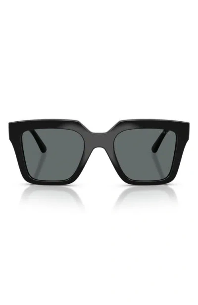 Vogue Vo5690s 49mm Polarized Square Sunglasses In Black