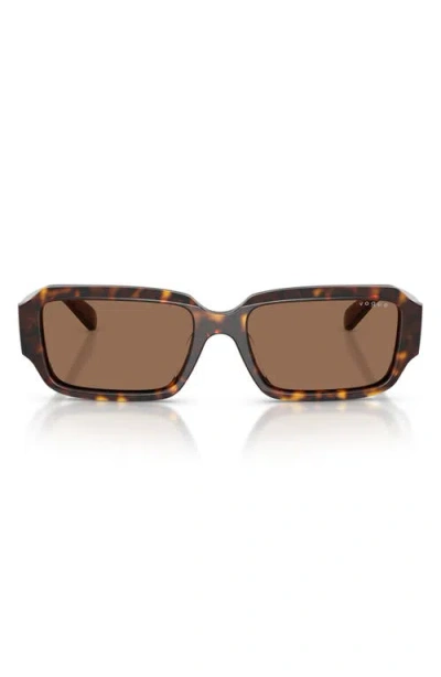 Vogue Vo5693su 54mm Rectangle Sunglasses In Red