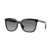 Vogue 56mm Polarized Gradient Square Sunglasses In Black