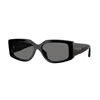 Vogue 55mm Polarized Rectangular Sunglasses In Black
