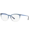 Vogue Women's Cat Eye Eyeglasses, Vo527653-o In Blue