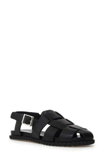 Voile Blanche Alice Fisherman Sandal In Black