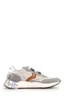 Voile Blanche Avant-garde Grey Sneakers With Sporty Notched Sole In Grey