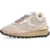 Voile Blanche Awark Hype Faux Fur Sneaker In Cream Grey