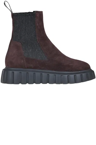 Voile Blanche Chelsea Grenelle Ankle Boots In Brown