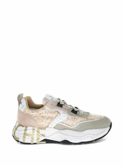Voile Blanche Club 105 Tweed Sneakers In Pink