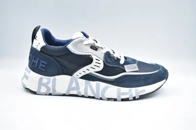 Voile Blanche Stylish Low-top Lace-up Shoes For Men In Blue