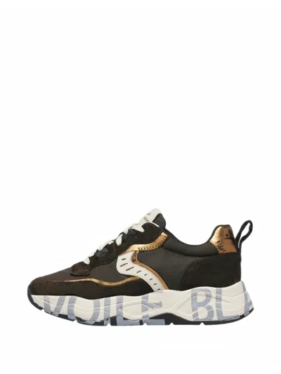 Voile Blanche Club105 Panelled Sneakers In Black