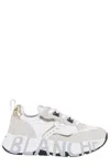 Voile Blanche Leather Sneakers With Chunky Sole In White