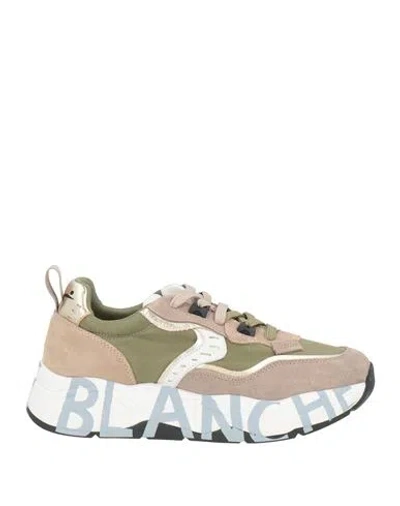 Voile Blanche Club105 Woman Sneakers Sand Size 9 Textile Fibers, Leather In Neutral