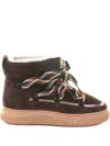 Voile Blanche Cortina Lace-up Boots In Brown