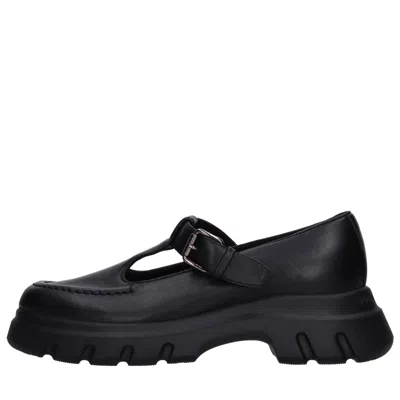 Voile Blanche Flat Shoes In Black