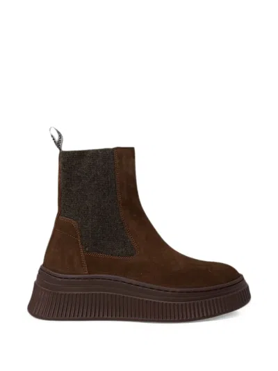 Voile Blanche Flaurence Suede Boots In Multi