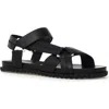 Voile Blanche Francis Zig Slingback Sandal In Black
