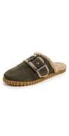 Voile Blanche Frederik Slippers Army Green In Green