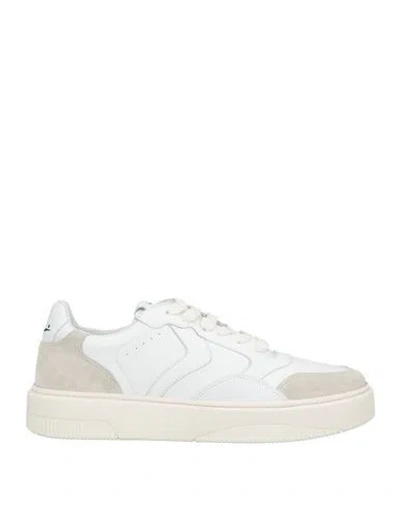 Voile Blanche Gemini Man Sneakers White Size 9 Calfskin In Neutral