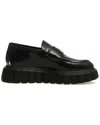Voile Blanche Grenelle Mok Leather Loafer In Black