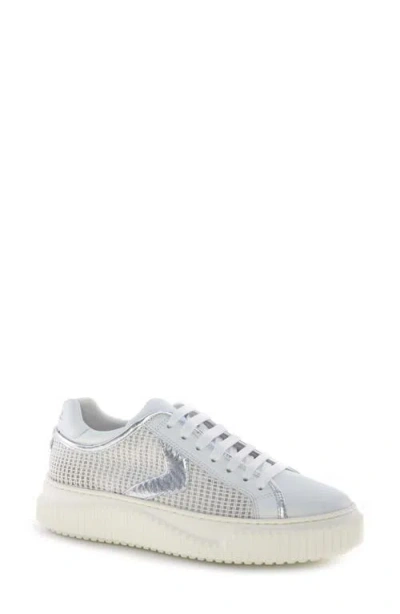 Voile Blanche Herika Mesh Sneaker In Silver