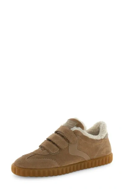 Voile Blanche Ines Faux Shearling Sneaker In Brown
