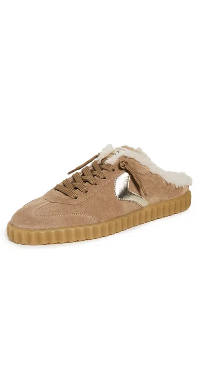 Voile Blanche Ines Fur Mules Light Brown