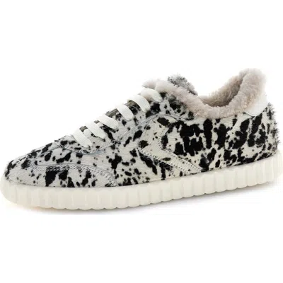Voile Blanche Ines Genuine Calf Hair Sneaker In Multi