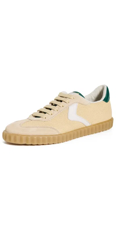 Voile Blanche Ines Sneakers Ecru/straw/green
