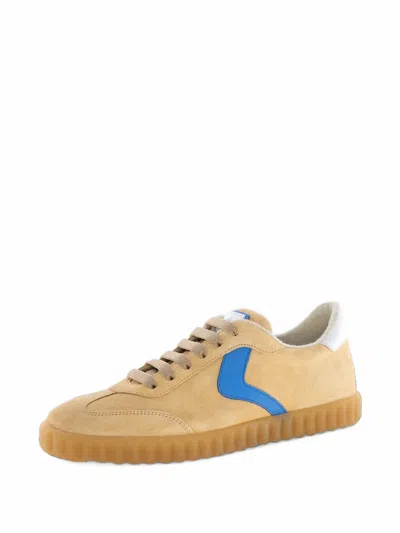 Voile Blanche Ines Suede Low-top Sneakers In Brown