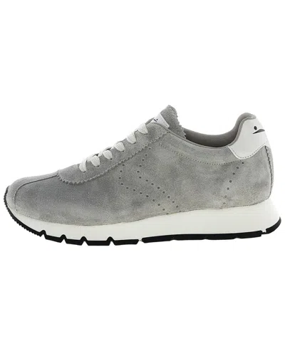 Voile Blanche Julia Fringe Suede Sneaker In Gray