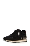 Voile Blanche Women's Julia Shearling Low Top Sneakers In Black Anthracite