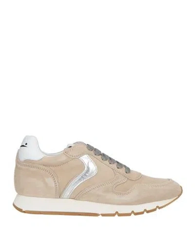Voile Blanche Julia Woman Sneakers Beige Size 7 Goat Skin In Neutral