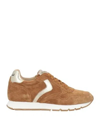 Voile Blanche Julia Woman Sneakers Camel Size 8 Goat Skin In Brown