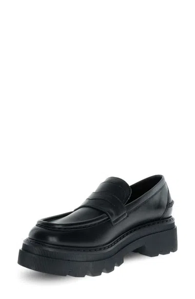 Voile Blanche Krisia Penny Loafer In Black