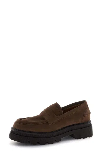 Voile Blanche Krisia Penny Loafer In Brown