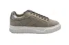 Voile Blanche Laced Sneakers With Contrasting Sole In Grey