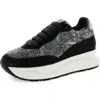 Voile Blanche Lana Genuine Shearling Platform Sneaker In Multi