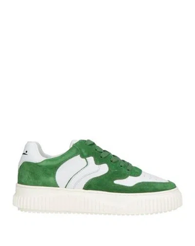 Voile Blanche Laura Woman Sneakers Green Size 7 Leather In Multi